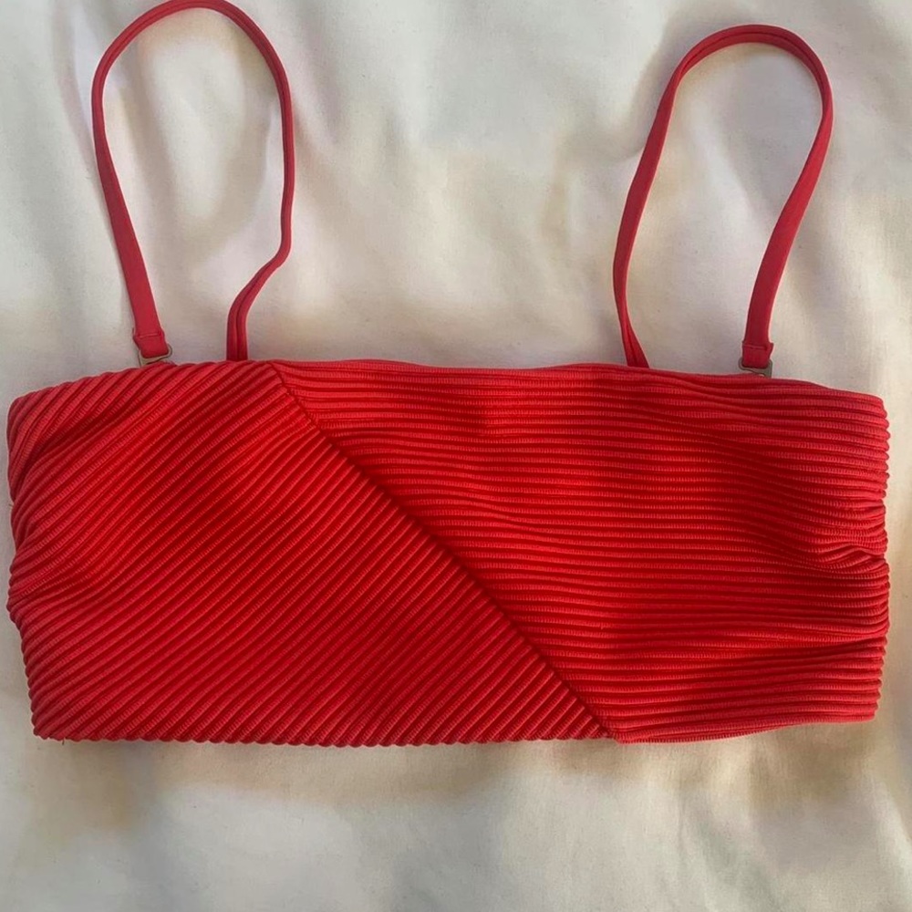 Hollister red bikini top